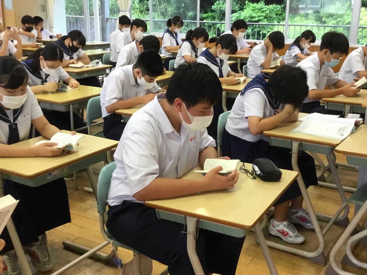那珂川北中学校 朝読書と英語の多読