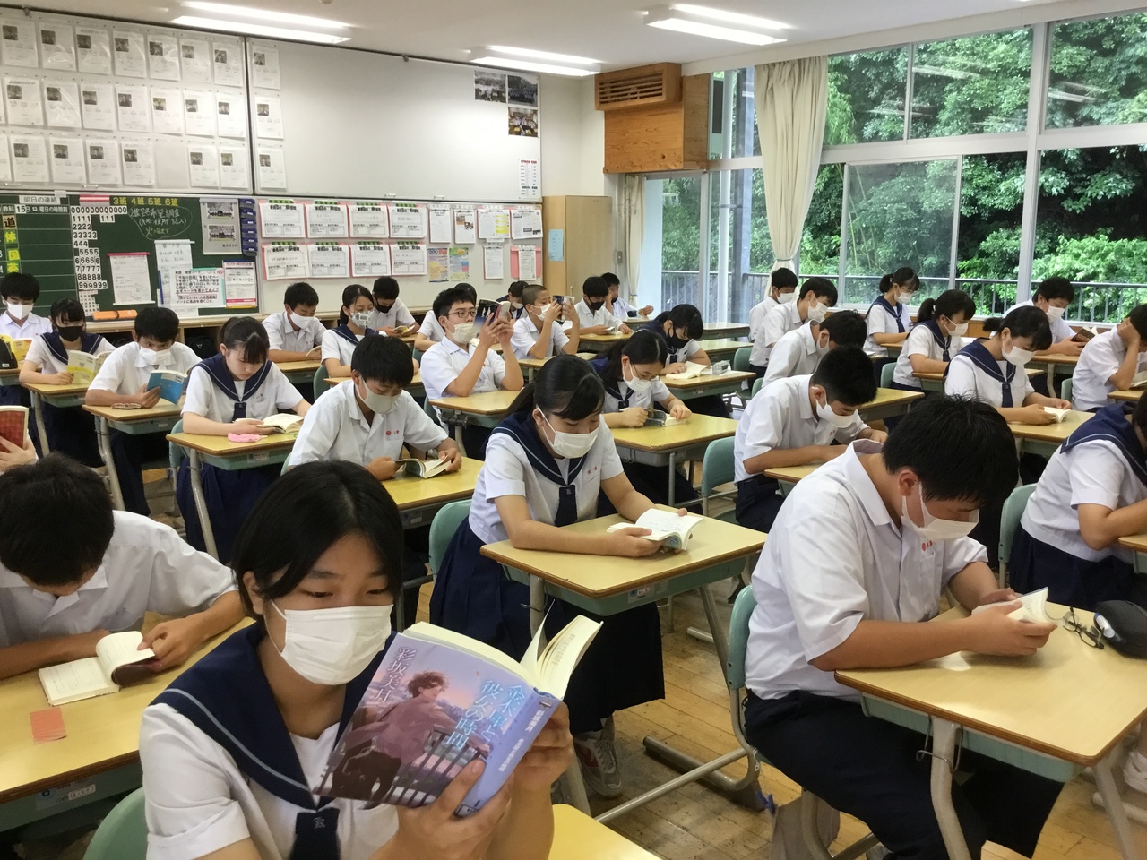 那珂川北中学校 朝読書と英語の多読