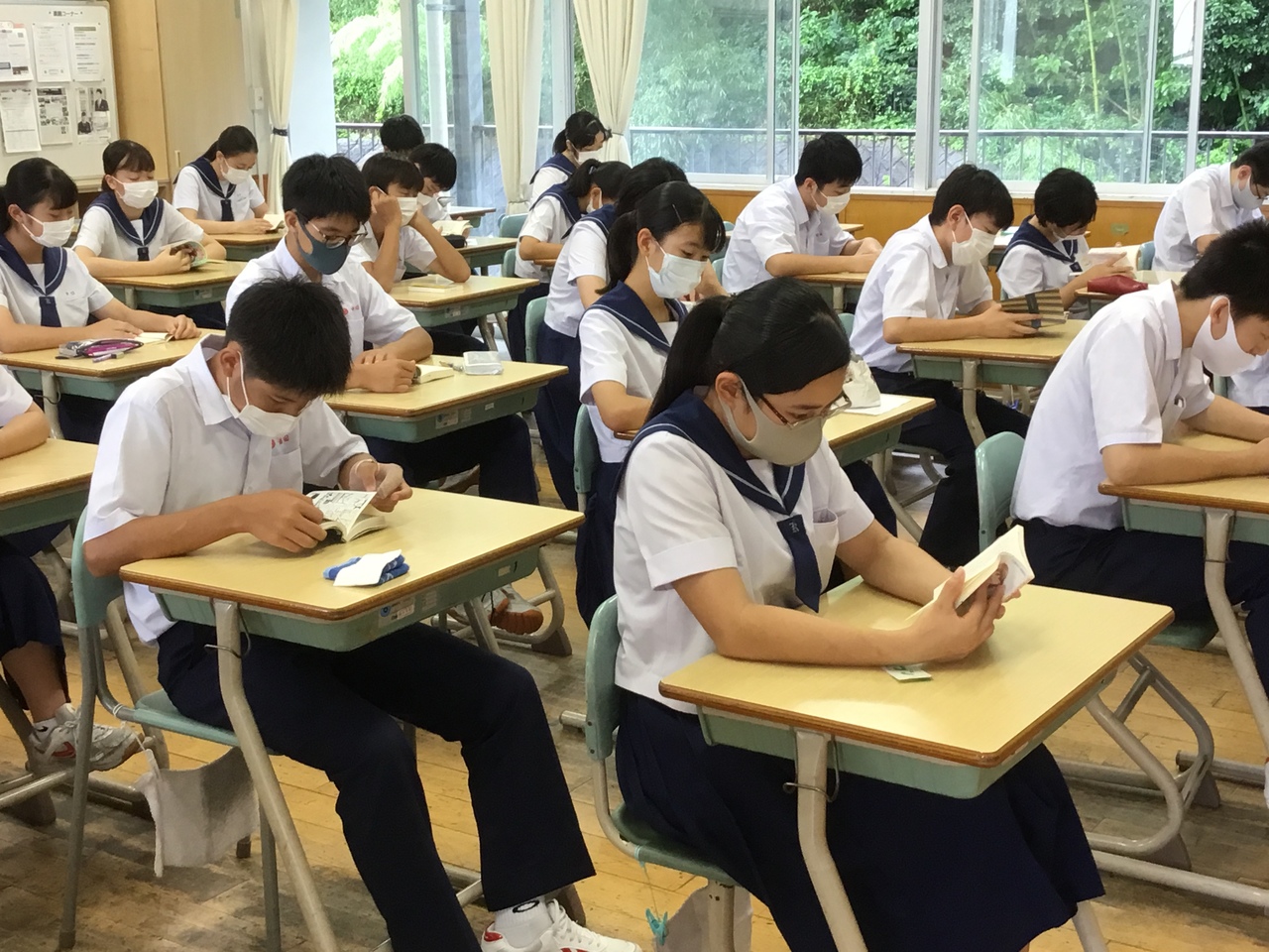 那珂川北中学校 朝読書と英語の多読
