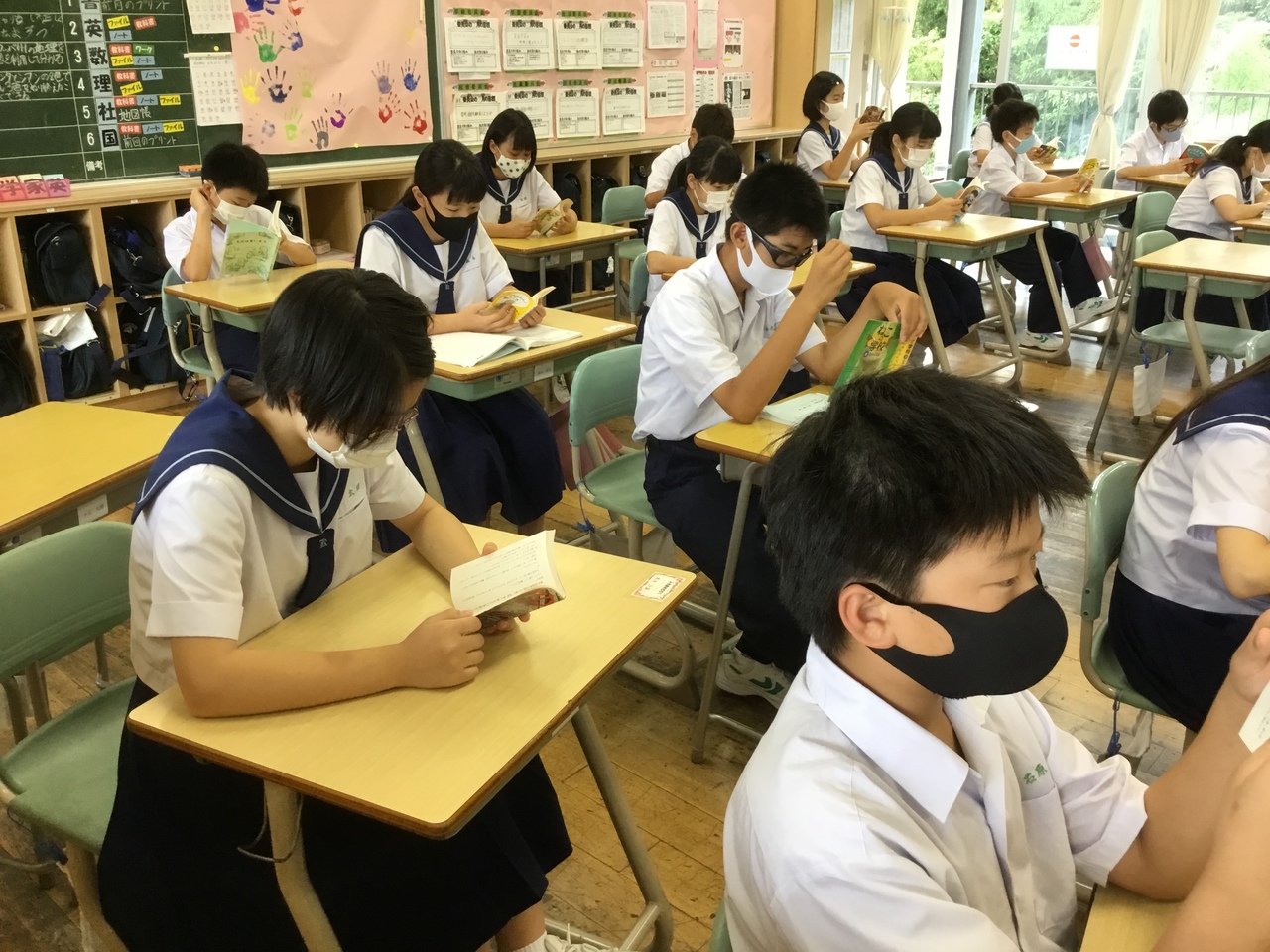 那珂川北中学校 朝読書と英語の多読