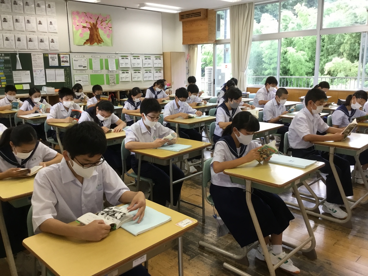 那珂川北中学校 朝読書と英語の多読