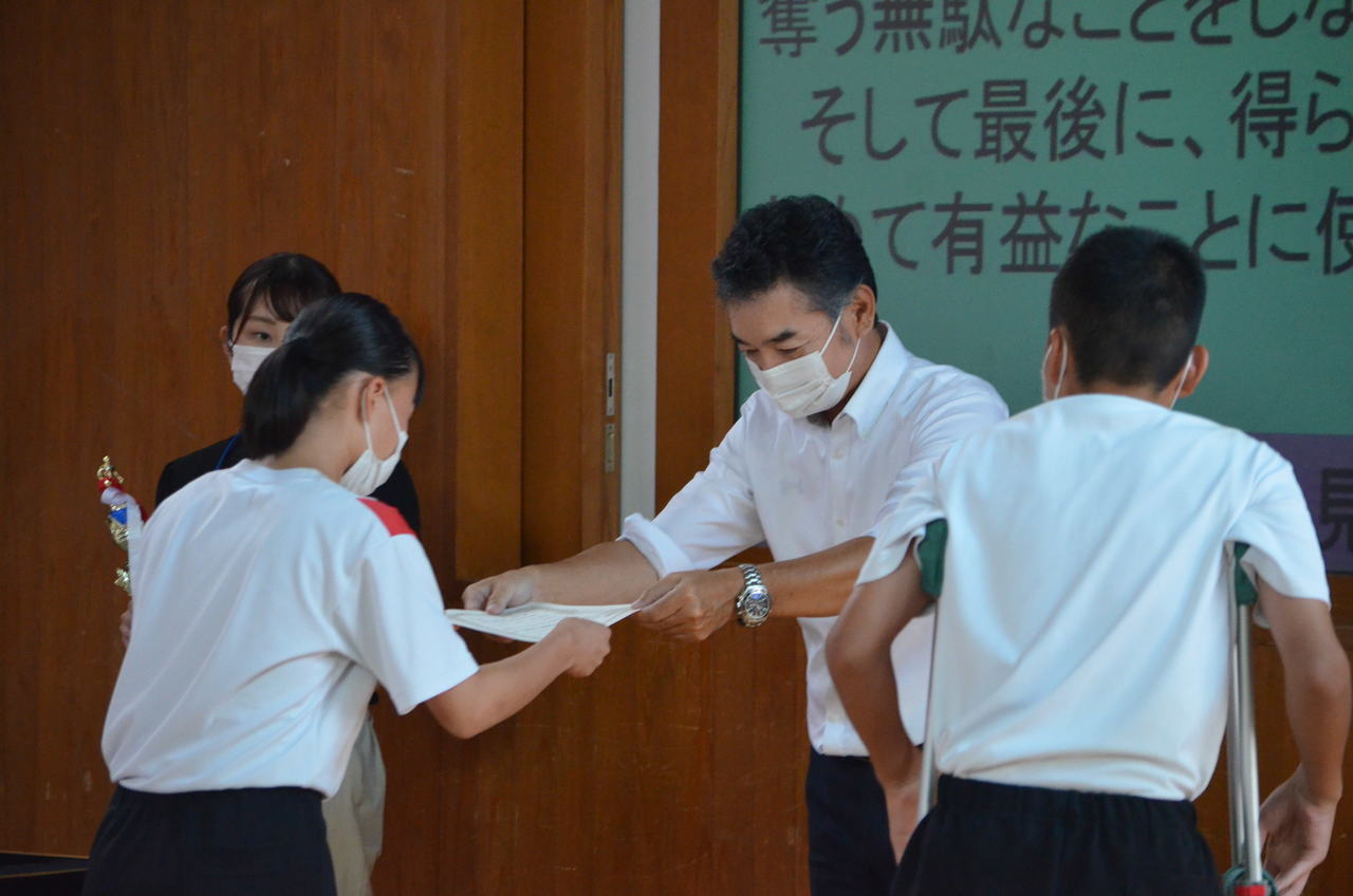 那珂川北中学校 前期前半終了