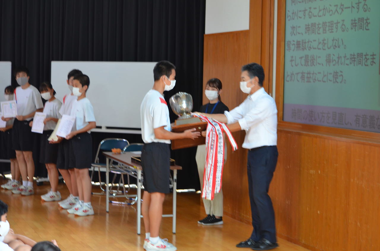 那珂川北中学校 前期前半終了