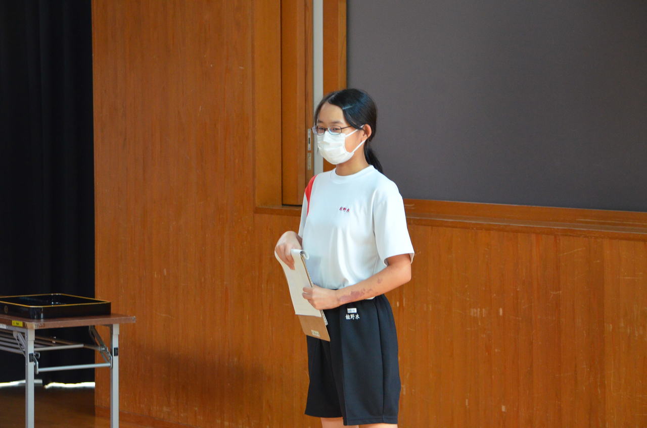 那珂川北中学校 前期前半終了