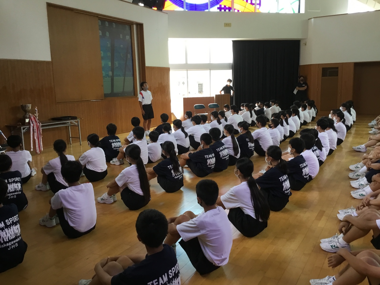 那珂川北中学校 前期前半終了