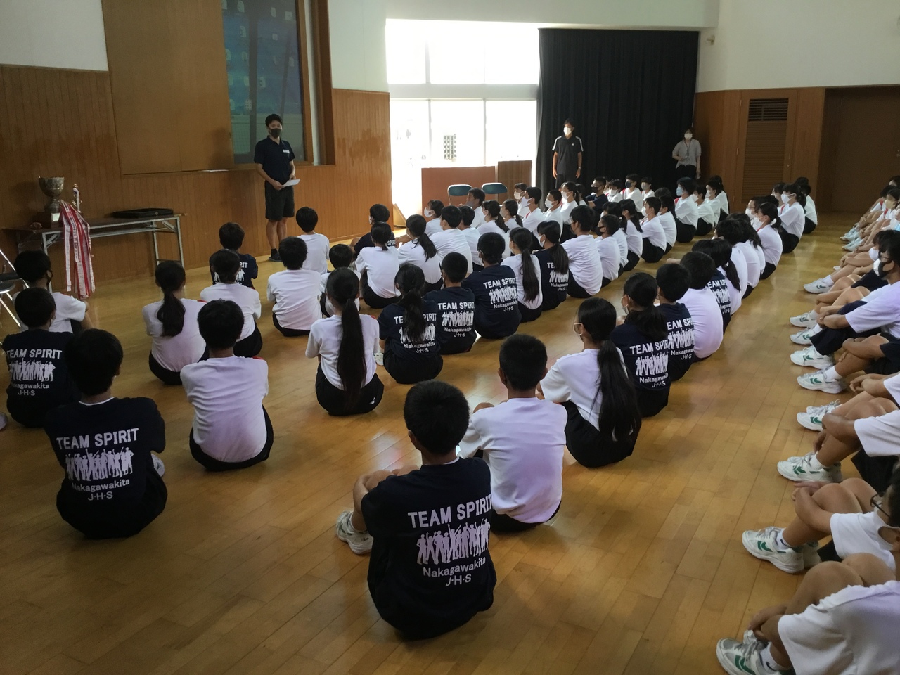那珂川北中学校 前期前半終了