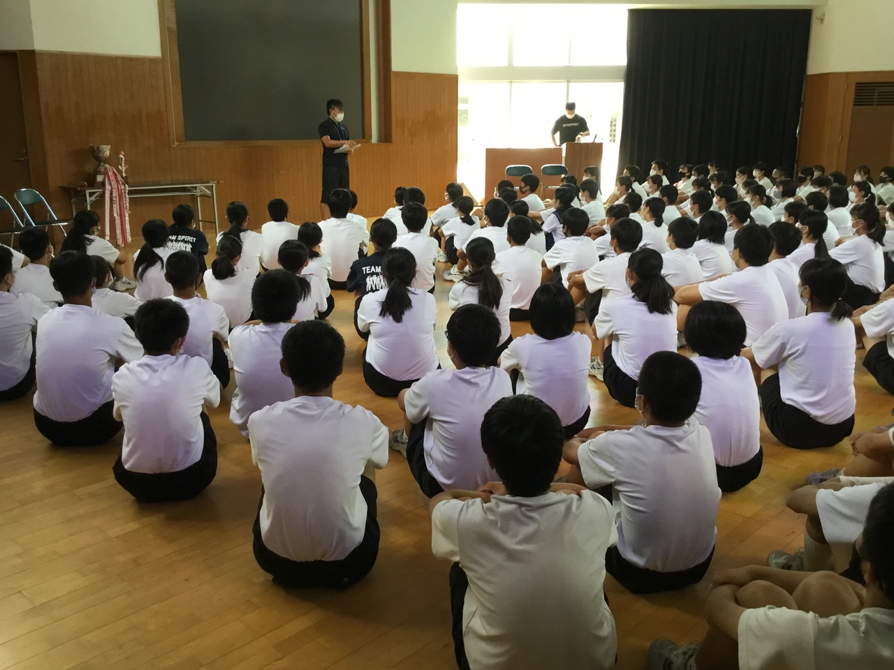 那珂川北中学校 前期前半終了