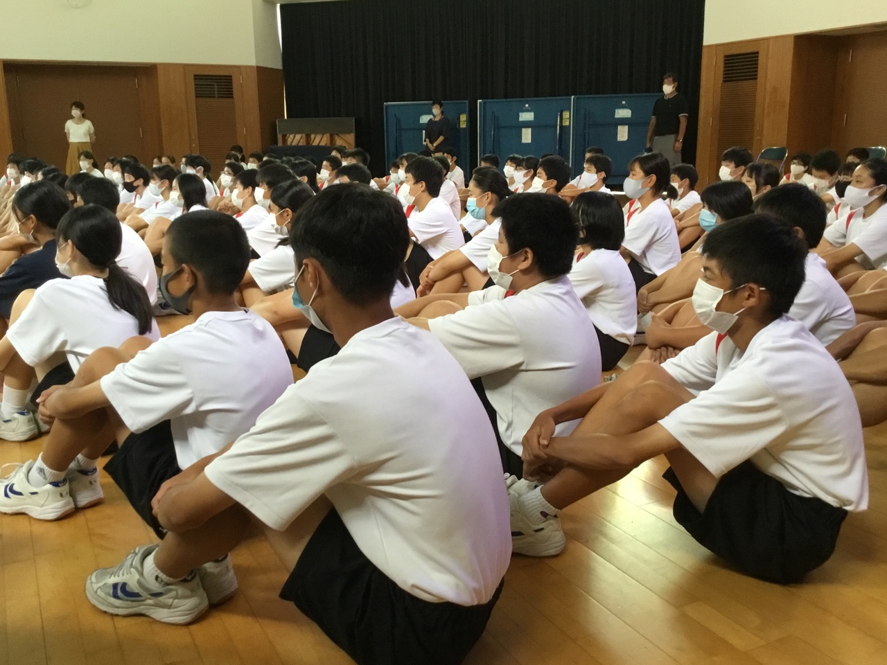 那珂川北中学校 前期前半終了