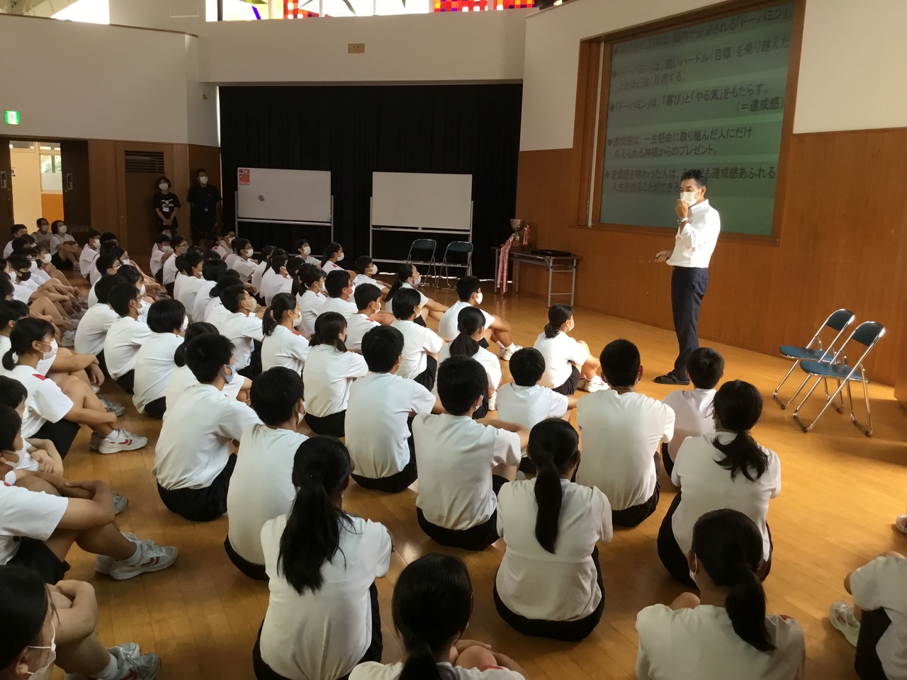 那珂川北中学校 前期前半終了